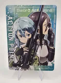 Union Arena Sword Art Online Sinon Action Point Card Foil English/ With Base - Image 4