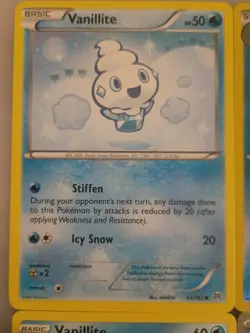 12 Vanillite Vanillish Vanilluxe Pokemon Cards Cute Collection 🍦 ❄ - Image 2
