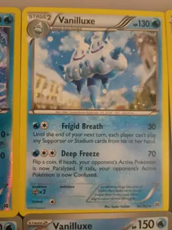 12 Vanillite Vanillish Vanilluxe Pokemon Cards Cute Collection 🍦 ❄ - Image 4