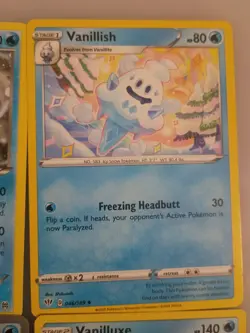 12 Vanillite Vanillish Vanilluxe Pokemon Cards Cute Collection 🍦 ❄ - Image 5