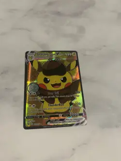 Custom Detective Pikachu VCOS Full Art Holo Fan Art Pokemon Card Near Mint - Image 1