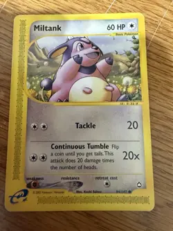 Pokemon Miltank Card Common #94 of 147 Card is in Near Mint Condition - Image 1