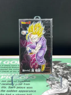 Dragon Ball Super Saiyan2 Son Gohan Kaku Menko Silver Card retro Japan Shueisha - Image 1