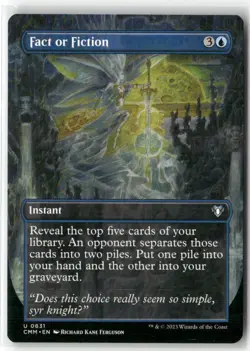 Fact or Fiction (Borderless) Commander Masters Regular - Image 1