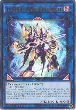 Yu-Gi-Oh Card - DUDE-EN024 - DECODE TALKER EXTENDED (ultra rare holo) - NM - Image 1