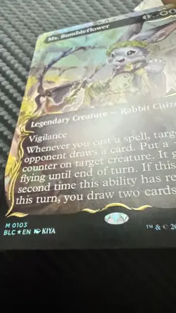 Ms. Bumbleflower (Borderless) (Raised Foil) [Bloomburrow Commander] - Image 3
