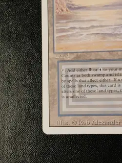Underground Sea Magic The Gathering MTG Revised Edition Dual Land - Image 2