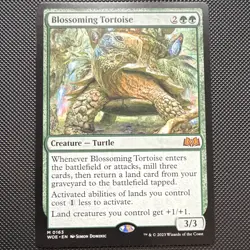 MTG Blossoming Tortoise Wilds of Eldraine Mythic Regular English 163 Wizards - Image 1