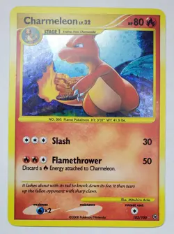 Pokemon Charmeleon - 102/100 - Ultra Rare 2008 DIAMOND & PEARL: STORMFRONT NM - Image 2