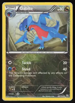 Gabite 88/124 Uncommon Dragons Exalted Pokemon Reverse Holo Moderately Played - Image 1