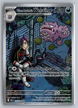 TEAM ROCKET'S WEEZING 199 DESTINED RIVALS POKEMON NM - Image 1