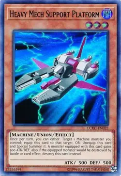 Yu-Gi-Oh Card - LCKC-EN022 - HEAVY MECH SUPPORT PLATFORM (ultra rare holo) - NM - Image 1