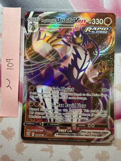 Pokemon TCG Rapid Strike Urshifu VMAX 88/163 Ultra Rare Holo NM - Image 1