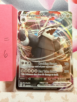 Pokemon TCG Aggron VMAX 97/172 Ultra Rare Holo NM - Image 1