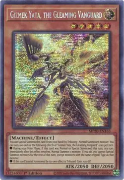 Yu-Gi-Oh Card - MP20-EN163 - GIZMEK YATA, THE GLEAMING VANGUARD (secret rare) NM - Image 1