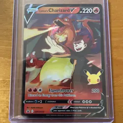 Pokemon 133 Black Star Promo Lance’s Charizard V Celebration Collection NM - Image 1