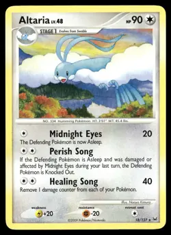 Altaria 18/127 Rare Platinum Pokemon MP - Image 1