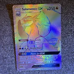 Salamence GX 73/70 Dragon Majesty Secret Rare Full Art Holo Eng 250 HP 2018 - Image 1