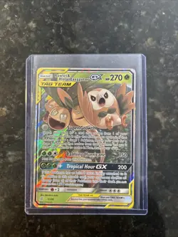 Pokemon TCG Rowlet & Alolan Exeggutor GX 1/236 Sm-Unified Minds Ultra Rare - Image 1