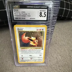 Pokemon Eevee Wotc Promo 11/53 Pokemon League Regular CGC 8.5 2000 - Image 1