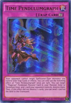 Yu-Gi-Oh Card - PEVO-EN008 - TIME PENDULUMGRAPH (ultra rare holo) - NM/Mint - Image 1