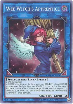 Yu-Gi-Oh Card - CYHO-EN049 - WEE WITCH'S APPRENTICE (super rare holo) - NM/Mint - Image 1