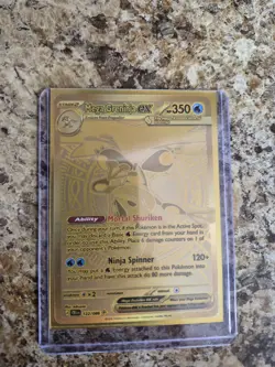 Pokemon TCG Chaos Rising Mega Greninja Ex Mega Hyper Rare 122/086 GOLD Mint - Image 3