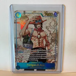 One Piece Carrying on His Will Portgas D Ace Alt Art OP13-119 SEC - Image 1