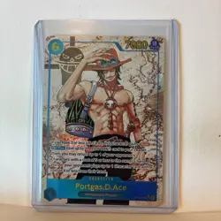 One Piece Carrying on His Will Portgas D Ace Alt Art OP13-119 SEC - Image 2