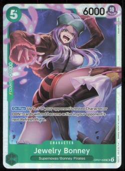 Jewelry Bonney (026) 500 SR Foil #OP07-026 NM ONE PIECE - Image 1