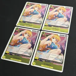 4x O-Nami OP06-101 - One Piece TCG - Rare R Foil Near-Mint NM English Playset - Image 2