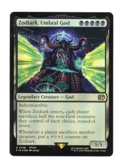 Zodiark, Umbral God R 128 Foil FINAL FANTASY MTG Card NM - Image 1