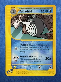 Pokemon Card - Poliwhirl Skyridge 88/144 Common - Image 1