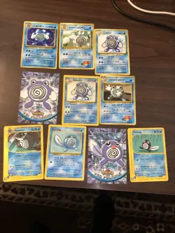 Pokemon 10 Card Lot - Poliwag, Poliwhirl, Poliwrath - Image 1