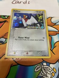 Pokemon Taillow Emerald Reverse Holo Common 50 HP Card 68/106 - Image 1
