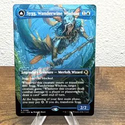 Sygg, Wanderwine Wisdom (Borderless) Lorwyn Eclipsed MTG Regular Near Mint - Image 1