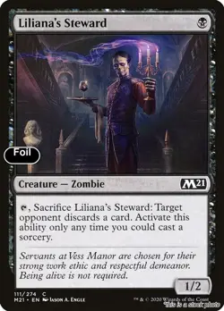 MTG Liliana's Steward [M21 - 111] LP Foil - Image 1