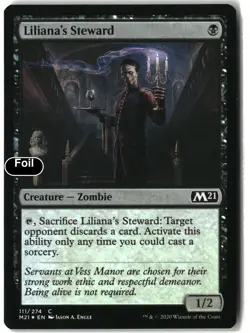 MTG Liliana's Steward [M21 - 111] LP Foil - Image 2