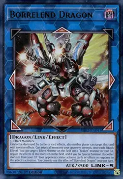 Yu-Gi-Oh Card - RA02-EN043 - BORRELEND DRAGON (ultra rare holo) - NM/Mint - Image 1