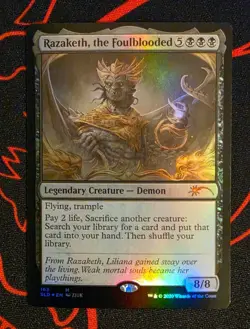 MTG Razaketh, the Foulblooded x1 Lightly Played *FOIL* from Secret Lair - Image 1