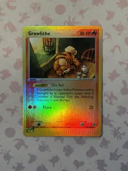 Growlithe 65/100 EX Sandstorm 2003 Reverse Holo e-Series Pokemon Card LP+ - Image 1
