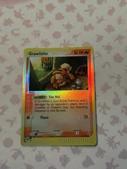 Growlithe 65/100 EX Sandstorm 2003 Reverse Holo e-Series Pokemon Card LP+ - Image 3