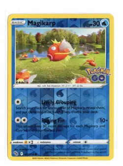 Magikarp 021/078 Common Reverse Holo Pokemon GO Pokemon LP - Image 1