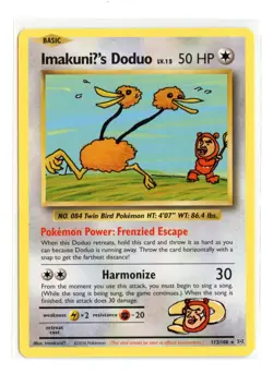 ImakuniU's Doduo 112/108 Secret Rare Normal XY - Evolutions Pokemon LP - Image 1