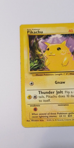 Pokemon TCG Pikachu 58/102 LP Base Set Vintage 1999 WOTC - Image 3