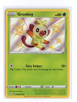 Grookey SV004/SV122 Shiny Holo Rare Holo Shining Fates: Shiny Vault Pokemon LP - Image 1
