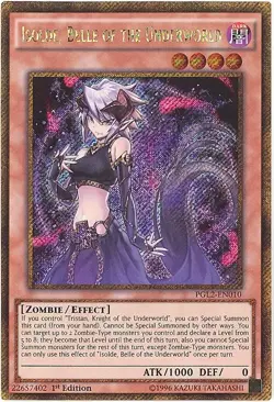 Yu-Gi-Oh Card - PGL2-EN010 - ISOLDE, BELLE OF THE UNDERWORLD (gold secret rare) - Image 1