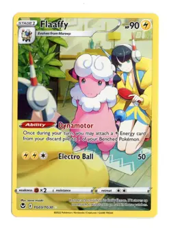 Flaaffy TG03/TG30 Ultra Rare Holo Silver Tempest Trainer Gallery Pokemon LP - Image 1