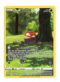 Hisuian Voltorb GG01/GG70 Ultra Rare Holo Crown Zenith Pokemon LP - Image 1