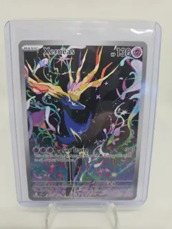 Pokemon TCG Xerneas Illustration Rare Full Art Holo HP130 091/086 Chaos Rising - Image 1